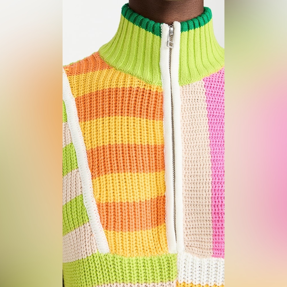 STAUD Multicolor Striped Turtleneck Sweater - Picture 10 of 13